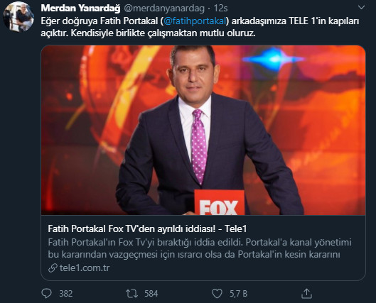 Fatih Portakal'ın FOX TV'den ayrılma kararına kim ne dedi? - Resim: 1
