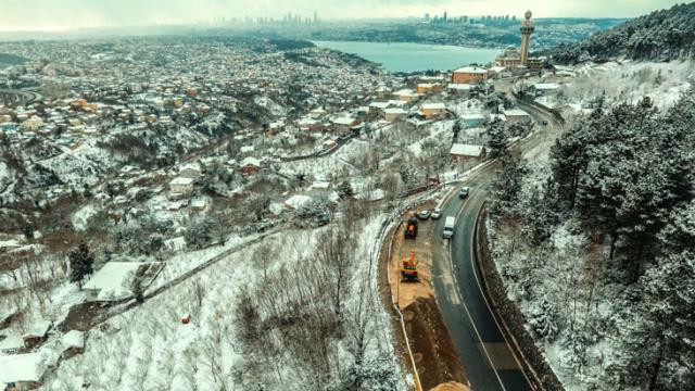 Yoğun Kar Yağışı Devam Ediyor, İstanbul Beyaza Büründü - Resim: 2