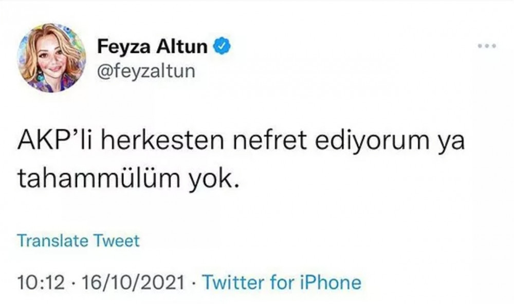 Feyza Altun'un AKP Tweeti Gündeme Oturdu: Tahammülüm Yok - Resim: 2