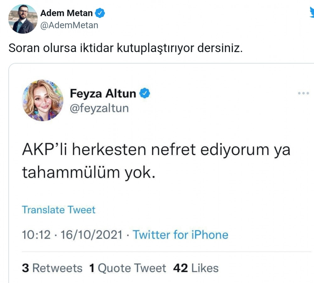 Feyza Altun'un AKP Tweeti Gündeme Oturdu: Tahammülüm Yok - Resim: 4