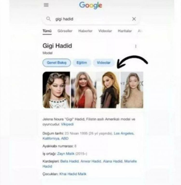 Google Gigi Hadid ve Hadise'yi Karıştırdı - Resim: 3