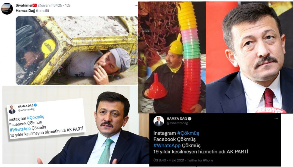 Facebook, WhatsApp Çöktü Ama AKP Ayakta diyen Hamza Dağ Alay Konusu Oldu - Resim: 1