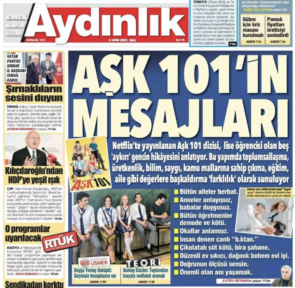 Aydınlık Gazetesi Aşk 101'i Hedef Aldı! - Resim: 2