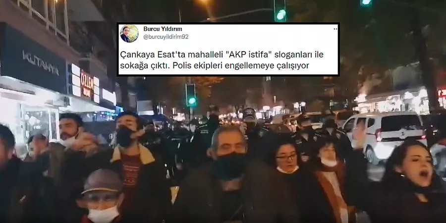 Çankaya'da Vatandaşlar AKP İstifa Sloganlarıyla Sokağa Döküldü - Resim: 4