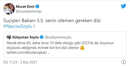 CHP'li İsimlerden Bakan Soylu'ya Sert Tepki: #NarcosSoylu - Resim: 4