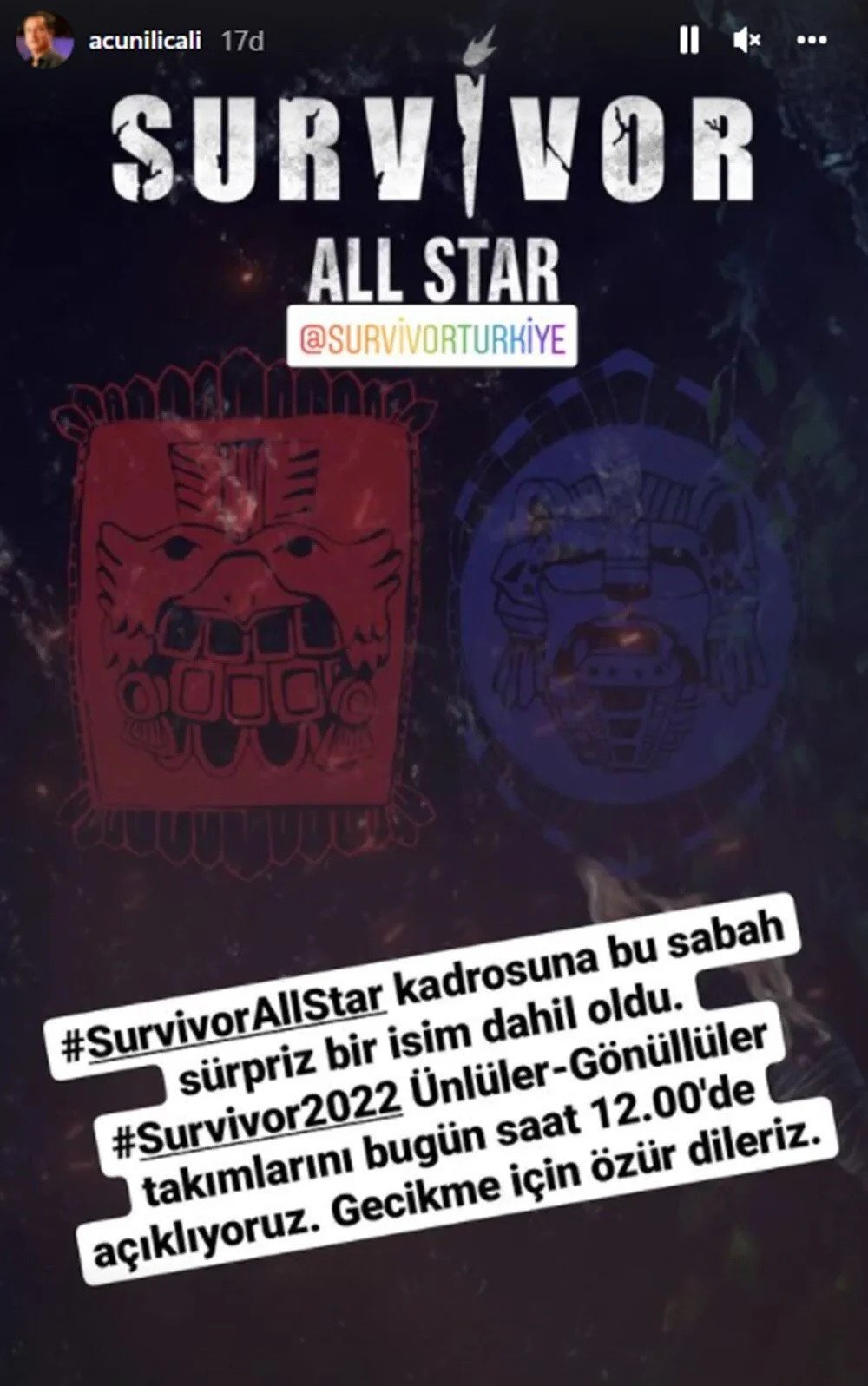 Acun Ilıcalı'dan Flaş Survivor All Star 2022 Ünlüler ve Gönüllüler Paylaşımı: İşte Tüm Yarışmacılar - Resim: 1