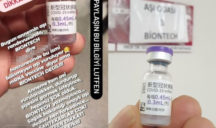 Çince Yazılı Biontech Aşıları Vatandaşın Kafasını Karıştırdı - Resim: 1