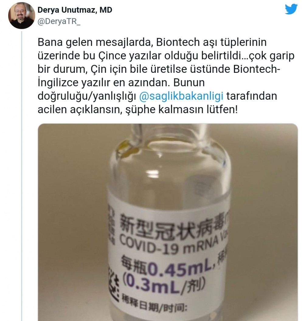 Çince Yazılı Biontech Aşıları Vatandaşın Kafasını Karıştırdı - Resim: 2