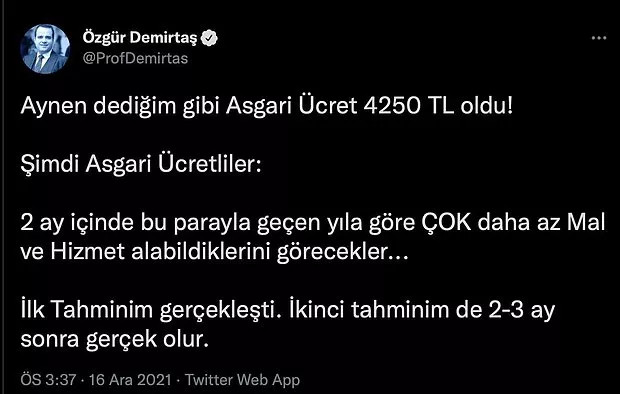 Erdoğan'ın Açıkladığı 4250 TL Asgari Ücrete Gelen Çarpıcı Yorumlar - Resim: 3