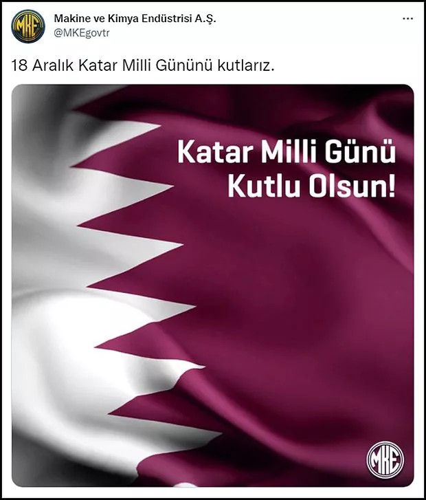 MKE'nin Katar Milli Günü'nü Kutlaması Sosyal Medyada Tepki Çekti - Resim: 2