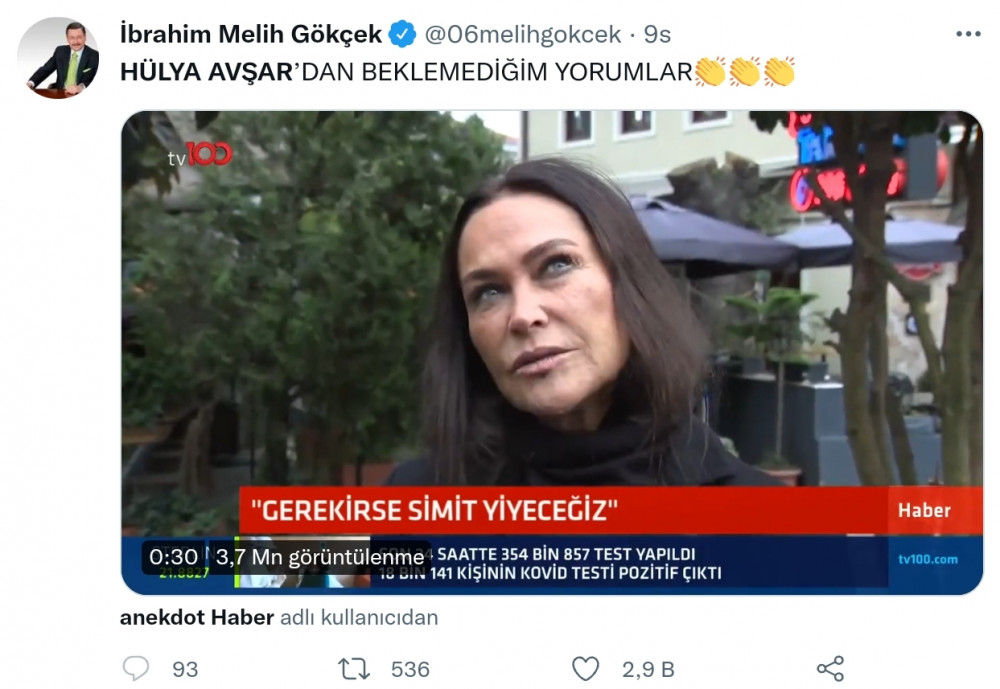 Hülya Avşar'ın Simit Açıklamasına Sosyal Medyada Tepki Yağıyor - Resim: 2
