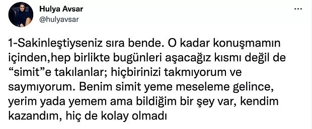 Hülya Avşar'dan Simit Açıklaması: Hiç Birinizi Saymıyorum! - Resim: 2