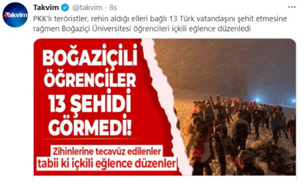 Şehitler Üzerinden Boğaziçi Provokasyonu Yapan Sabah ve Yeni Şafak'a Tepki - Resim: 3