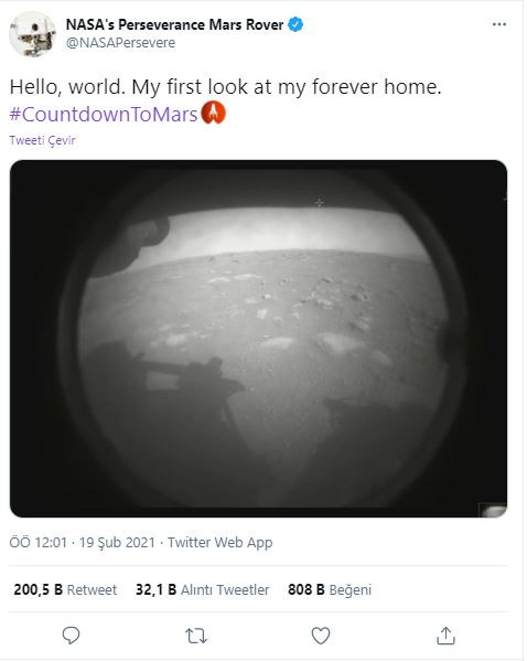 Mars'tan Gelen İlk Fotoğraf Karesi Twitter'da Goygoyu Uzaya Vurdurdu - Resim: 1