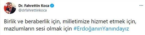 İstifa Kampanyasına Karşı #Erdoğanınyanındayız Etiketine 2,5 Milyon Tweet - Resim: 4