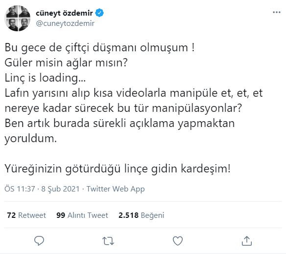 Mahir Ünal'ı Haklı Bulan Cüneyt Özdemir Twitter'da Tepkilerin Hedefi Oldu - Resim: 4