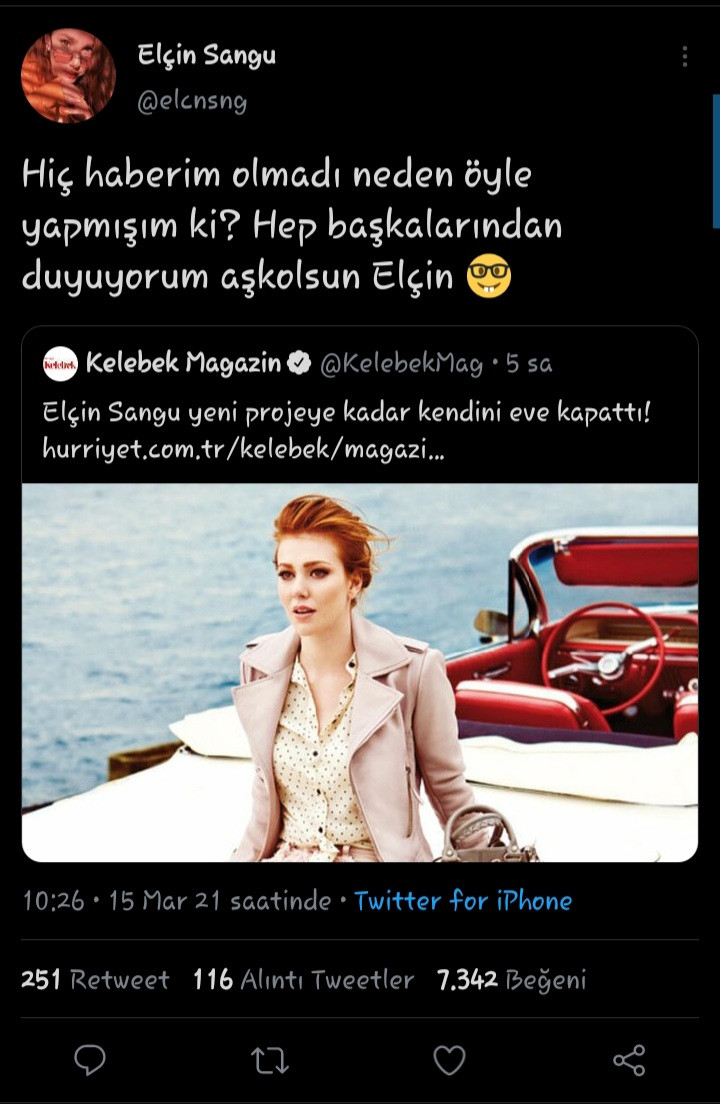 Elçin Sangu Hürriyet Gazetesi'nin Haberi Ile Dalga Geçti: Aşk Olsun Elçin! - Resim: 1