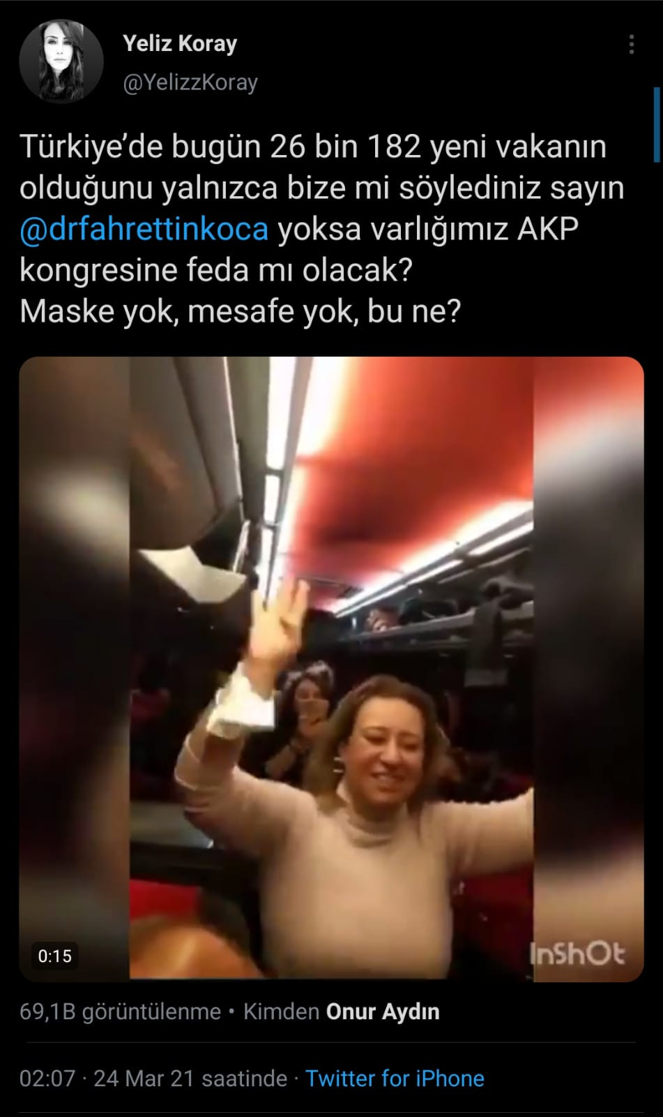 AKP Kongresine Giden Otobüste Maske Takan Yok - Resim: 1