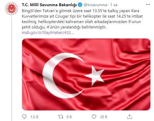 Tatvan'da Şehit Olan 11 Askerimize Başsağlığı Mesajları Gündeme Oturdu - Resim: 2