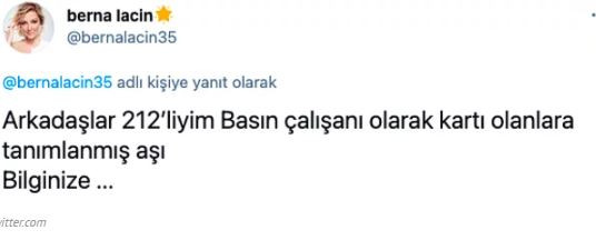 Berna Laçin'in Basın Kartımla Aşı Oldum Sözlerine Gazetecilerden Tepki! - Resim: 2