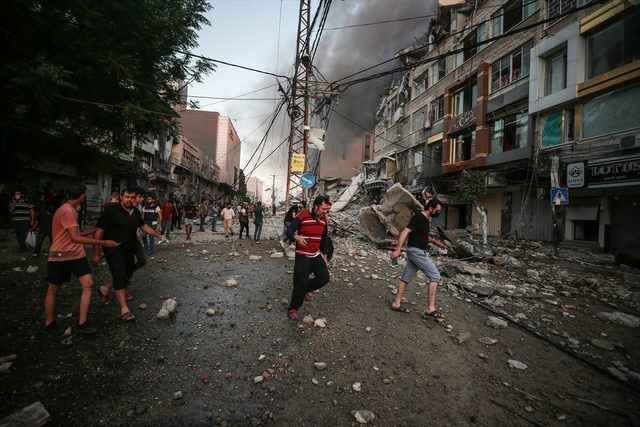 İsrail'den Gazze'ye Saldırılar Devam Ediyor! 14 Katlı Bina Yıkıldı - Resim: 2