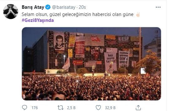 Gezi Direnişi 8 Yaşında! Sosyal Medyada #Gezi8yasında Etiketi Gündem Oldu - Resim: 3