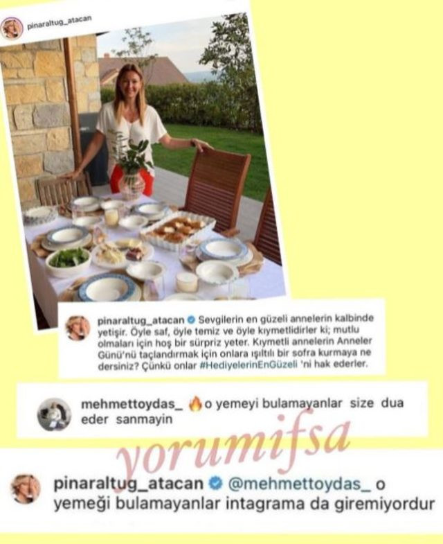 Yemek Masası Paylaştığı İçin Linç Edilen Pınar Altuğ Takipçisiyle Atıştı - Resim: 3