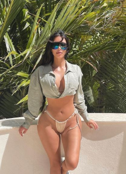 Mayokinisiyle Spor Yapan Kim Kardashian Dudak Uçuklattı - Resim: 1