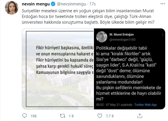Nevşin Mengü'den Murat Erdoğan Hakkında Soruşturma Başlatılmasına Tepki: Bu Ülkede Bilim Gelişir mi? - Resim: 3