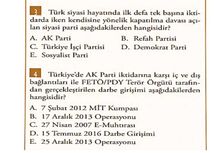 AKP Dönemi, Atatürk İlkeleri ve İnkılap Tarihi Ders Kitabına Eklendi - Resim: 3