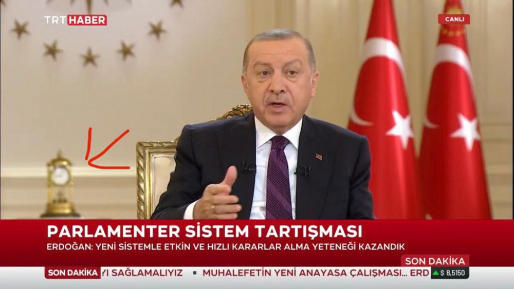 Erdoğan'ın TRT Programı Banttan mı Yayınlandı? Dikkat Çeken Saat Detayı - Resim: 1