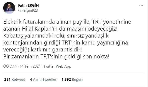 Hilal Kaplan'ın  TRT Yönetim Kurulu Üyesi Yapılmasına Tepki Yağdı! - Resim: 4