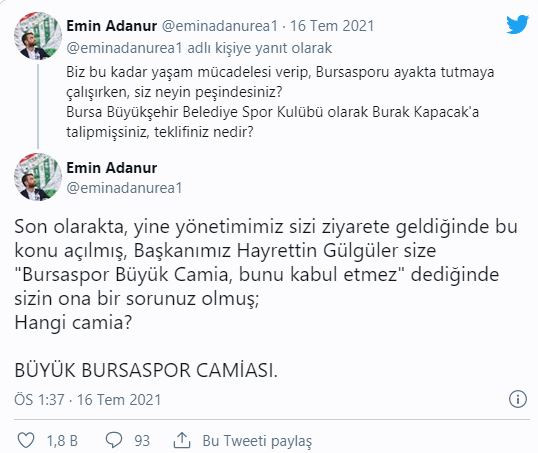 Bursa'da Stadyum Krizi: Bursaspor Siyasetten Büyüktür #AliNurAktaşİstifa - Resim: 3