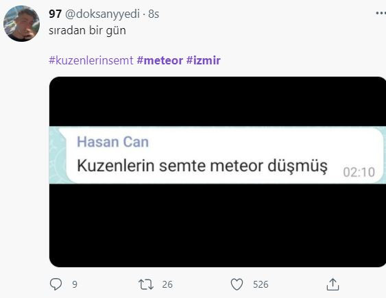 İzmir'e Meteor Düştü İddiası Sosyal Medyayı Salladı - Resim: 3