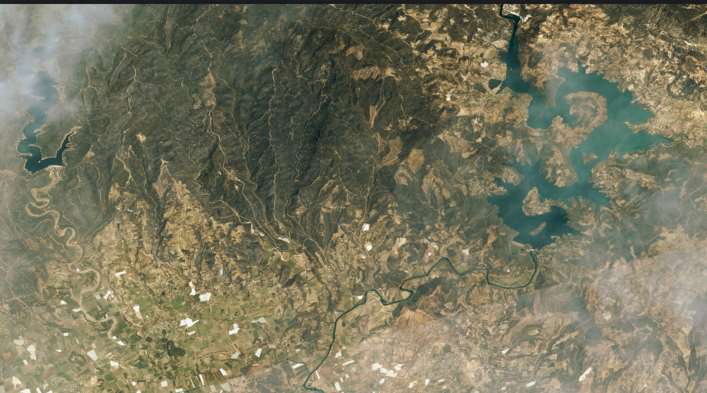 Marmaris ve Manavgat Yangınları Uzaydan Görüntülendi - Resim: 3