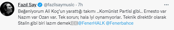 Fazıl Say'dan Flaş Ali Koç ve Fenerbahçe Yorumu! - Resim: 4