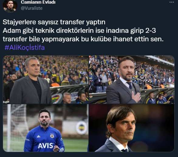 Fenerbahçe Taraftarı Twitter Gündeminde: Ali Koç İstifa! - Resim: 1