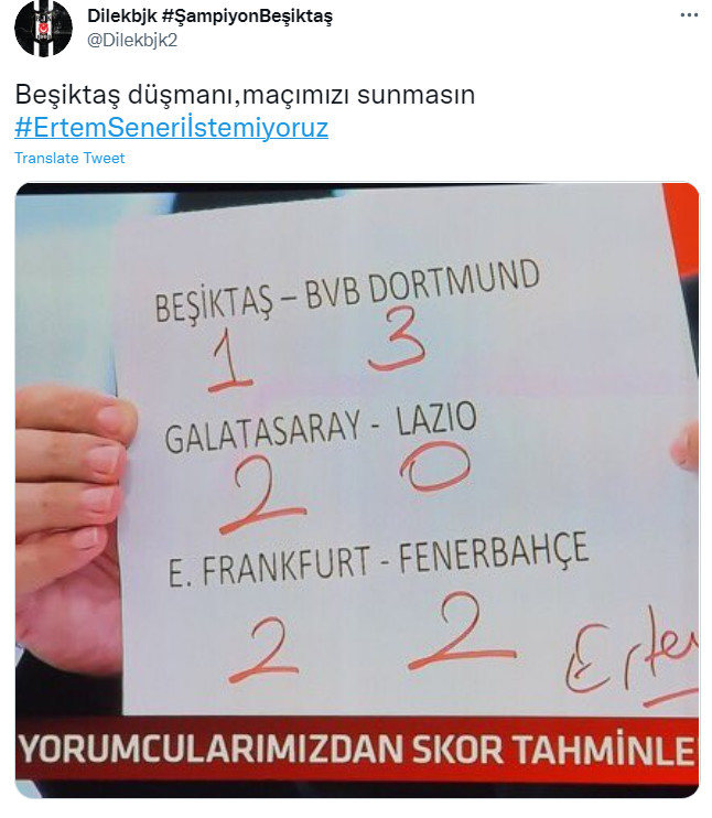 Ertem Şener'in Skor Tahmini Beşiktaşlıları Adeta Çıldırttı! - Resim: 3