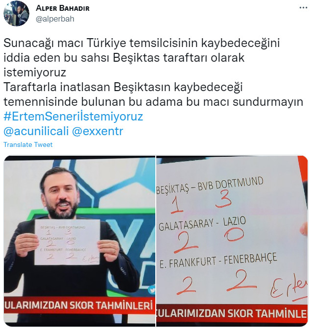 Ertem Şener'in Skor Tahmini Beşiktaşlıları Adeta Çıldırttı! - Resim: 4
