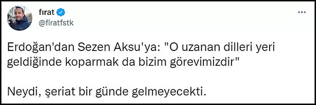 Dilini Kopartırız Diyerek Sezen Aksu'yu Hedef Alan Erdoğan'a Tepki Yağıyor - Resim: 4