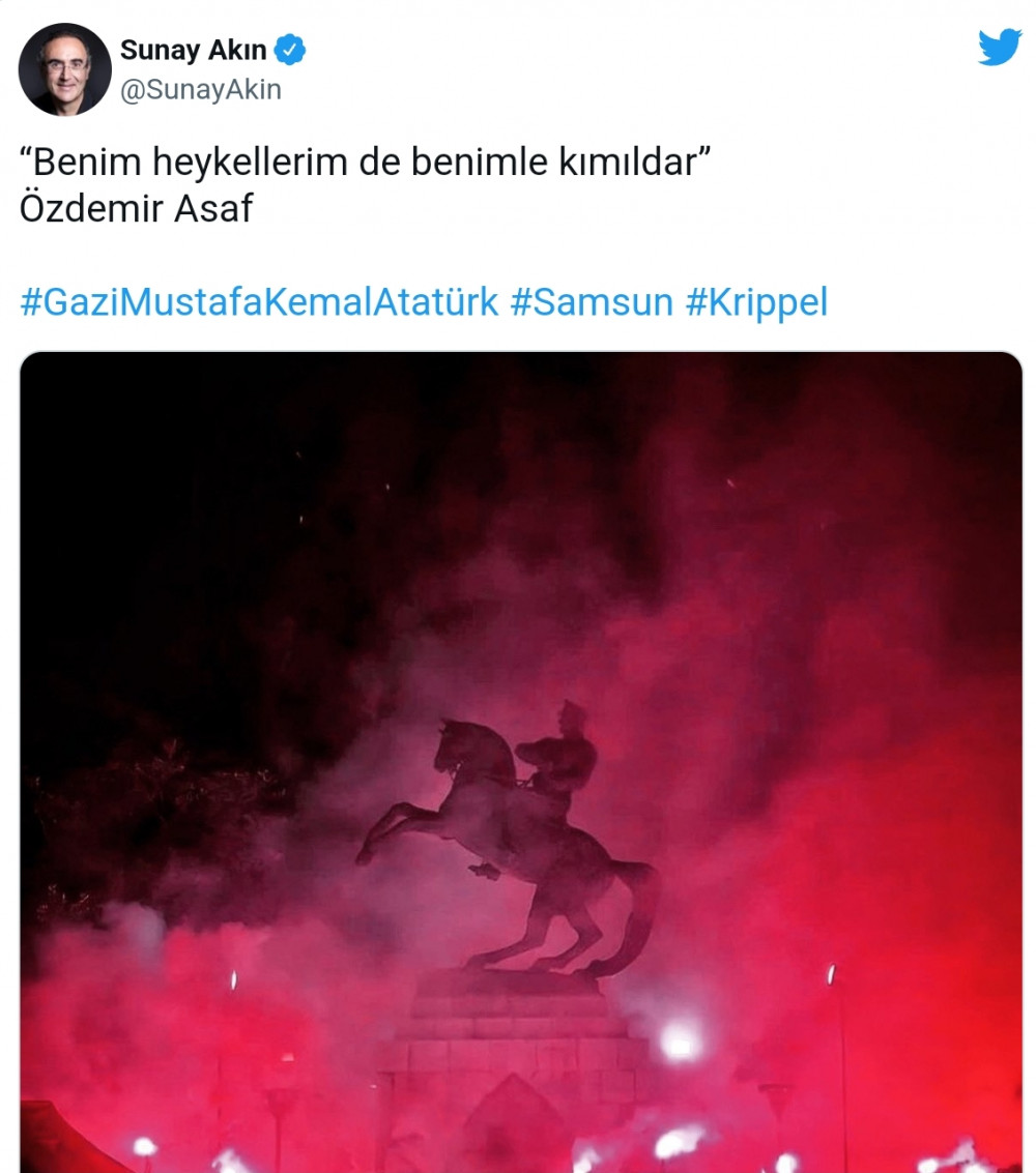 Samsun'da Atatürk Anıtına Yapılan Saldırıya Tepkiler Çığ gibi Büyüdü - Resim: 2