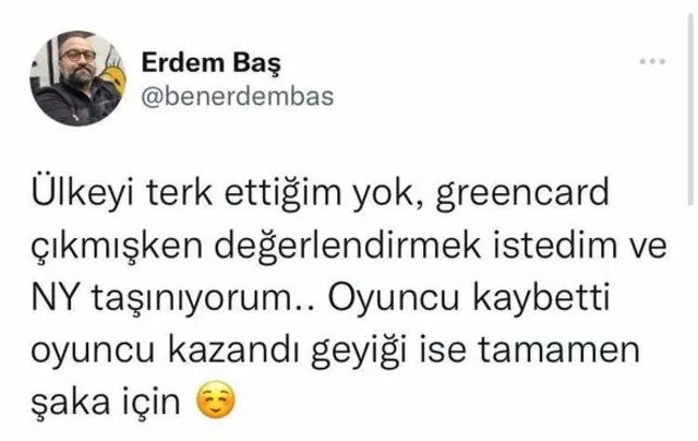 Erdem Baş: Ülkeyi Terk Etmedim Green Kart Çıktı - Resim: 3