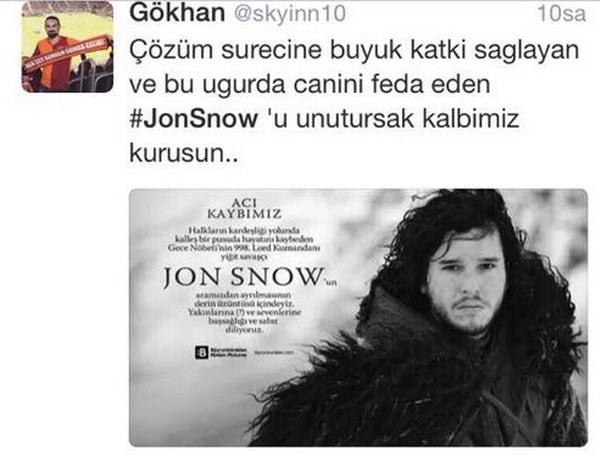 Jon Snow öldü, Twitter alemi yasta! - Resim: 1