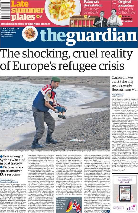 Avrupa gazeteleri kıyıya vuran bebeği nasıl gördü? - Resim: 3