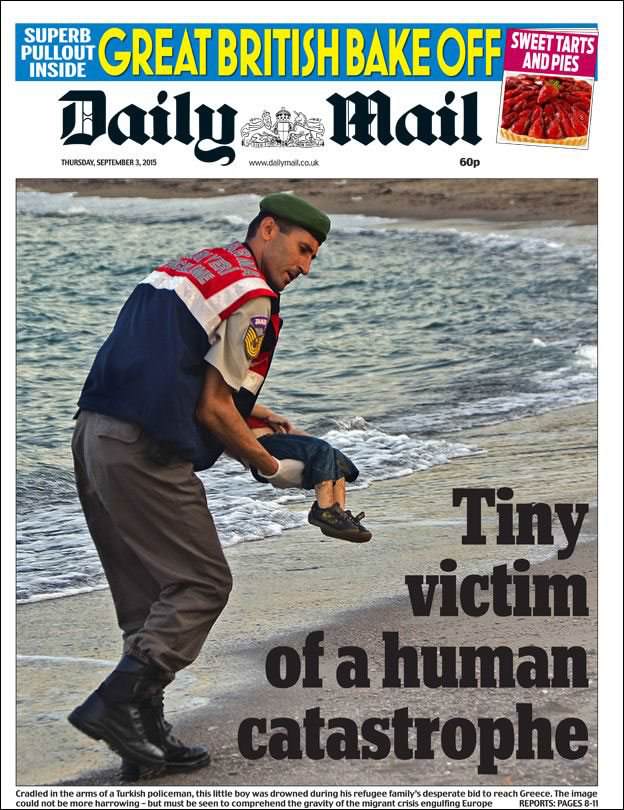 Avrupa gazeteleri kıyıya vuran bebeği nasıl gördü? - Resim: 2