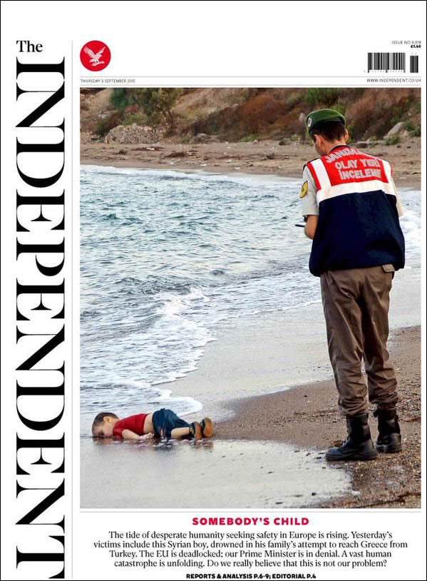 Avrupa gazeteleri kıyıya vuran bebeği nasıl gördü? - Resim: 1