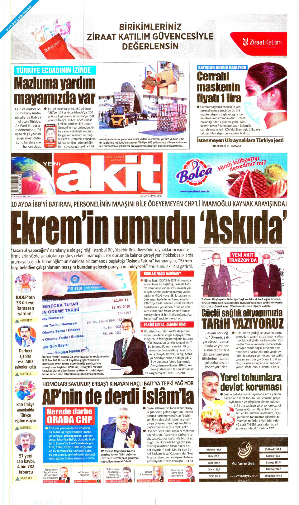 Yeni Akit Gazetesi May S Cuma