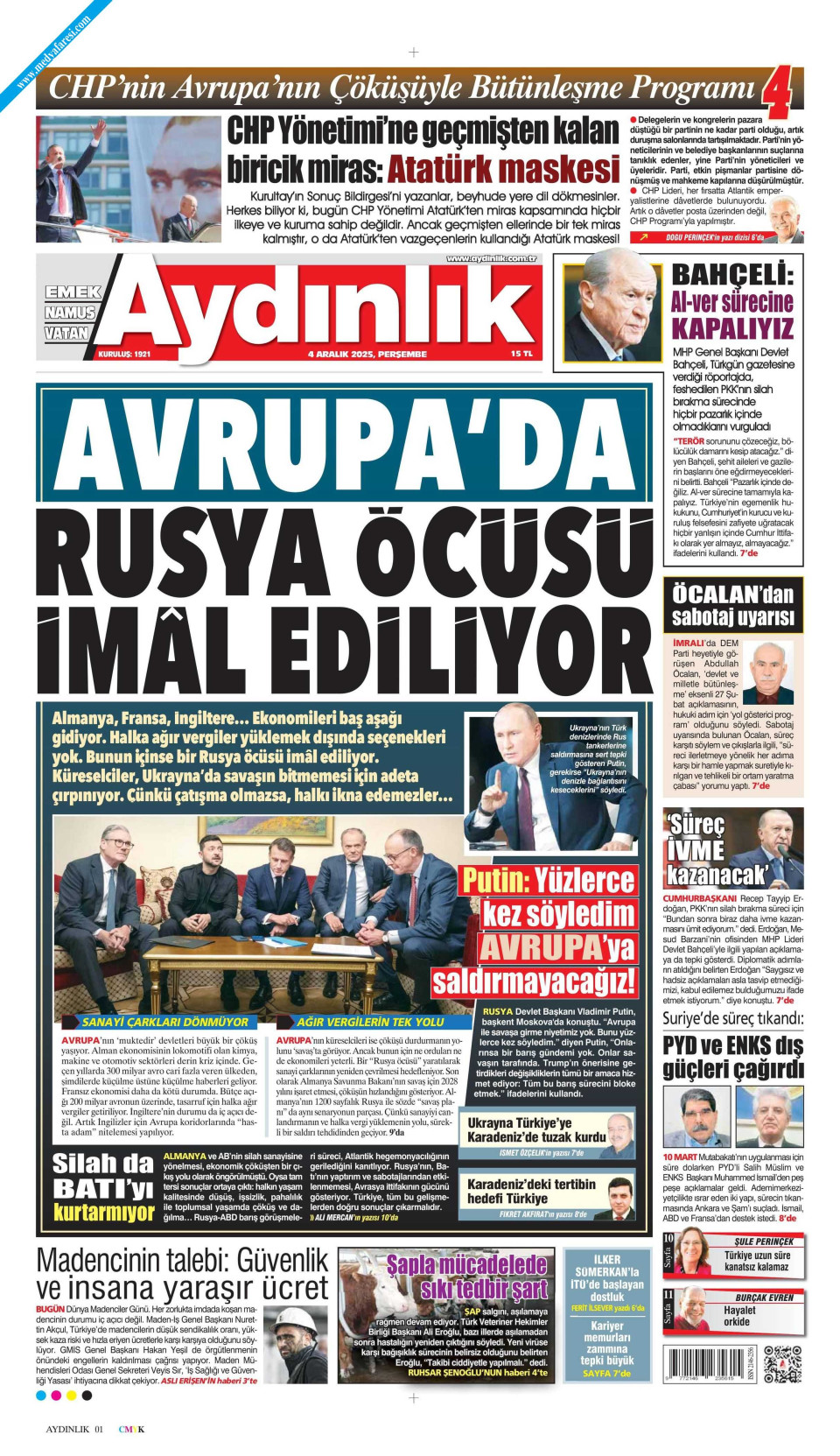 Aydınlık Gazetesi